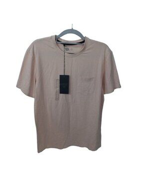 NEW VRST Men's Essential Pocket Tee Light Pink Size S Short Sleeve